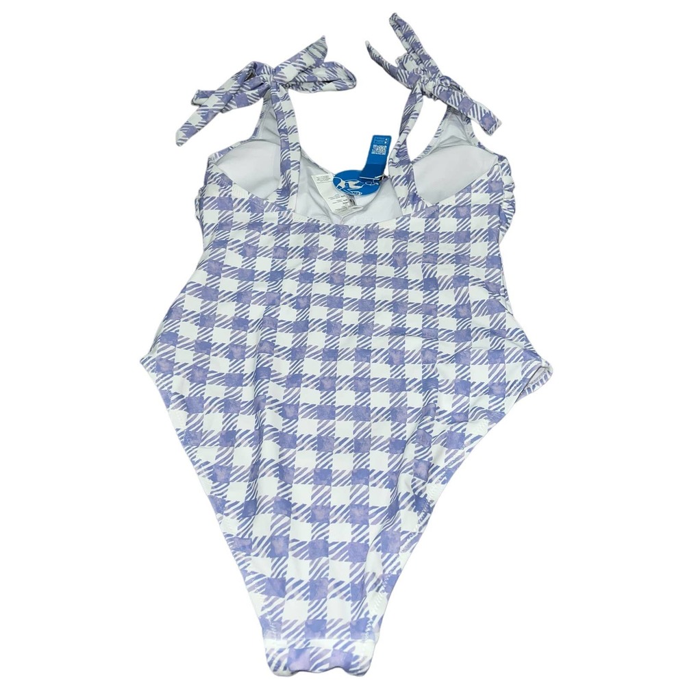 Cupshe Purple Gingham One Piece Swimsuit Small - Picture 4 of 4